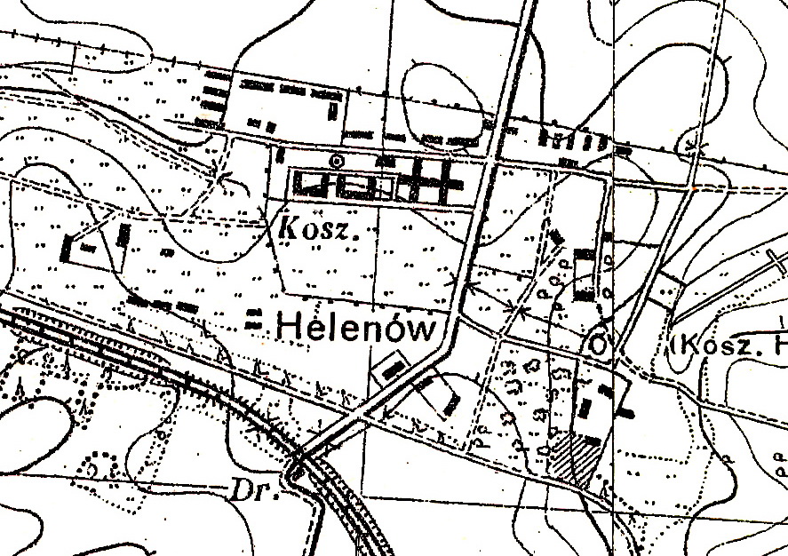 Гелянова на мапе 1934г.